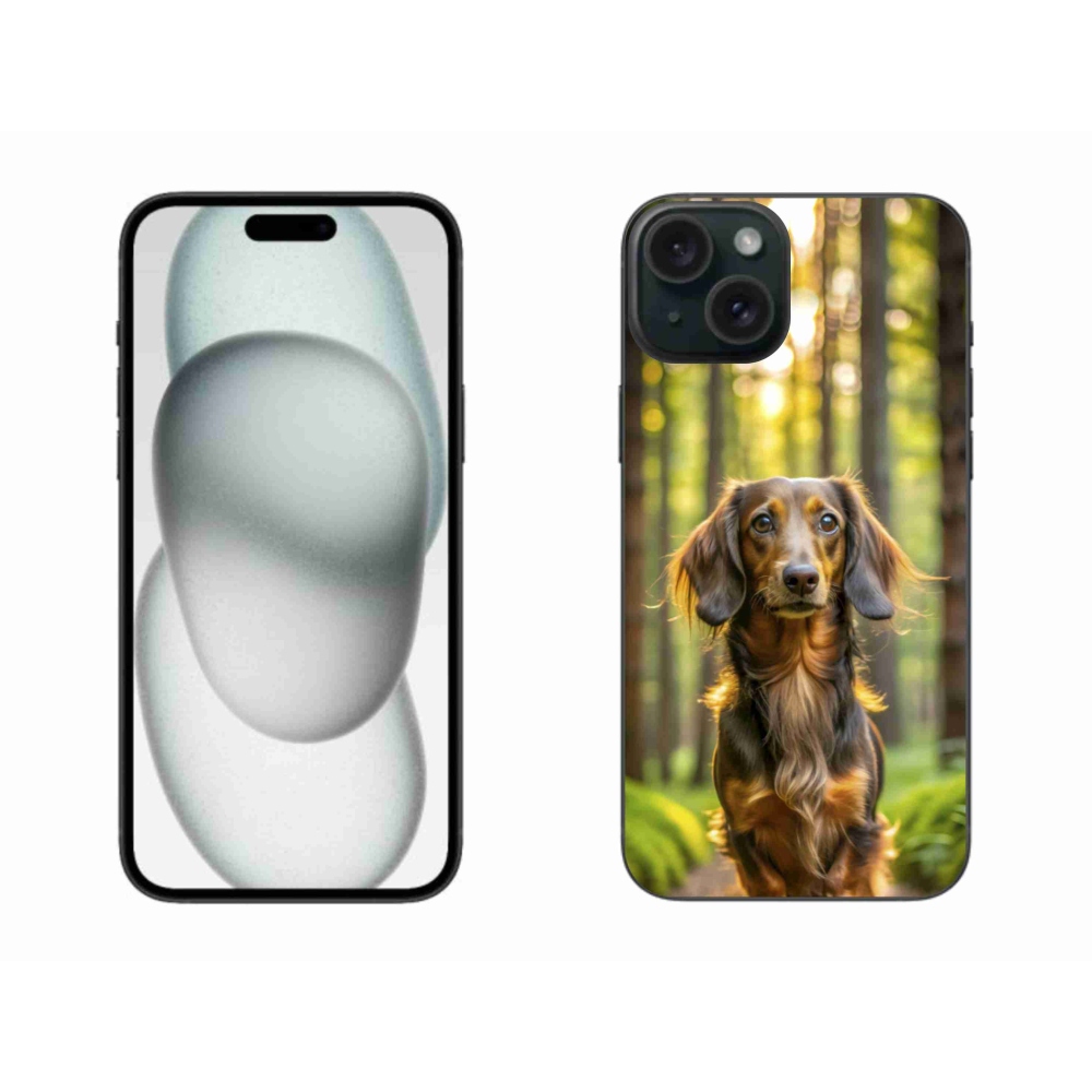 Zselés borítás mmCase iPhone 15 Plus készülékhez - tacskó 4