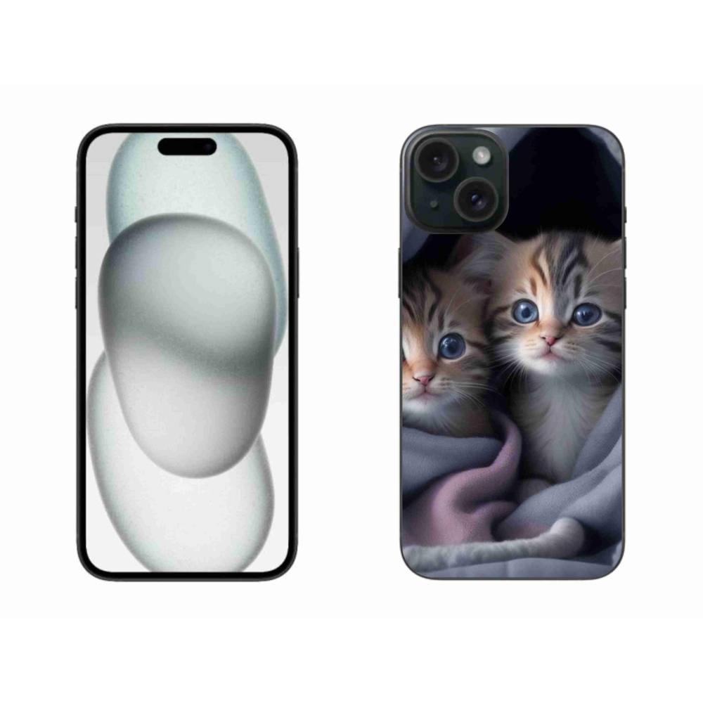 Zselés borítás mmCase iPhone 15 Plus készülékhez - cat duo 2