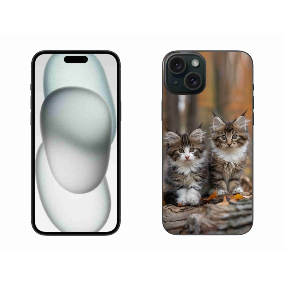 mmCase gél tok az iPhone 15 Plus-hoz – macska-duó 3
