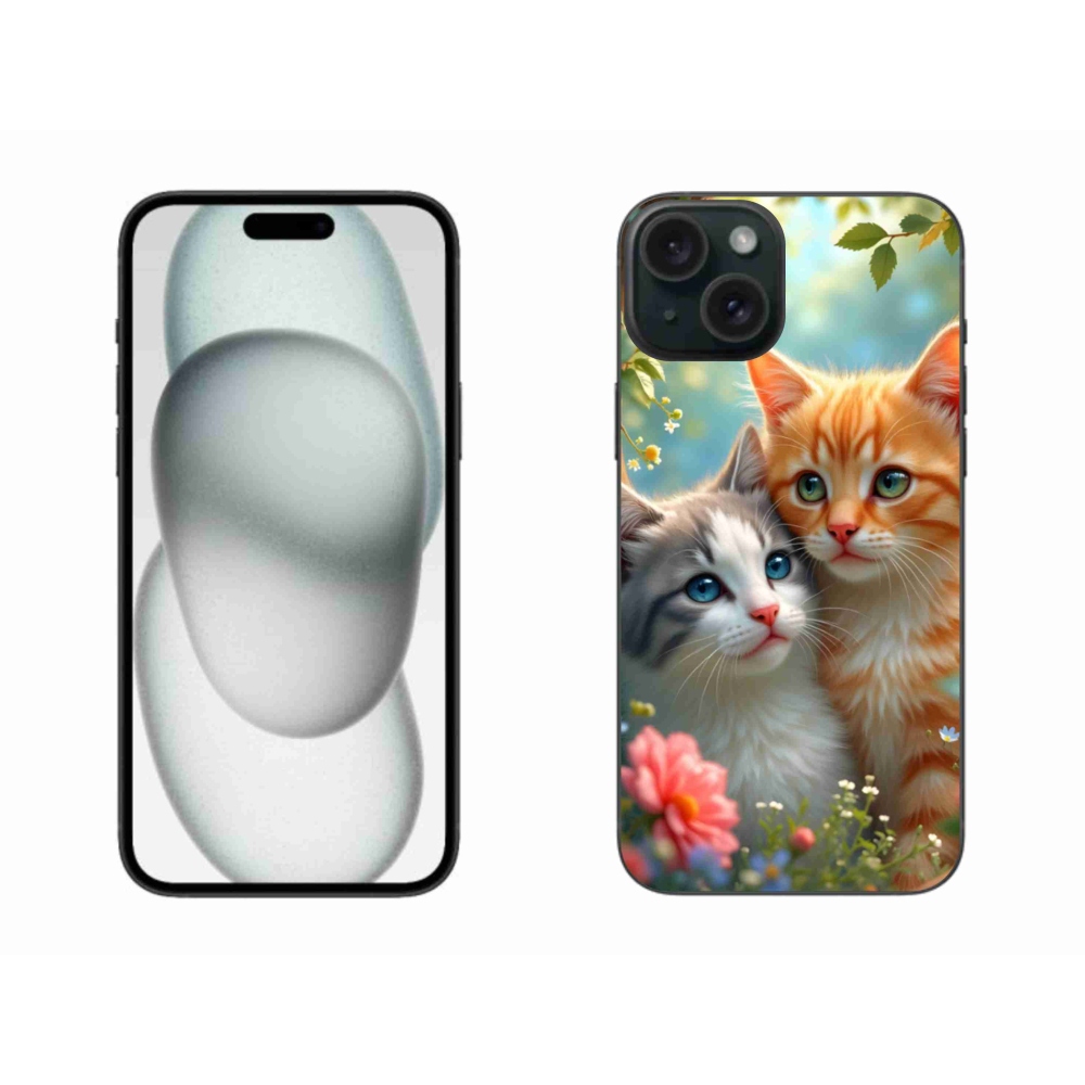 Zselés borítás mmCase iPhone 15 Plus készülékhez - macskaszerelem 2