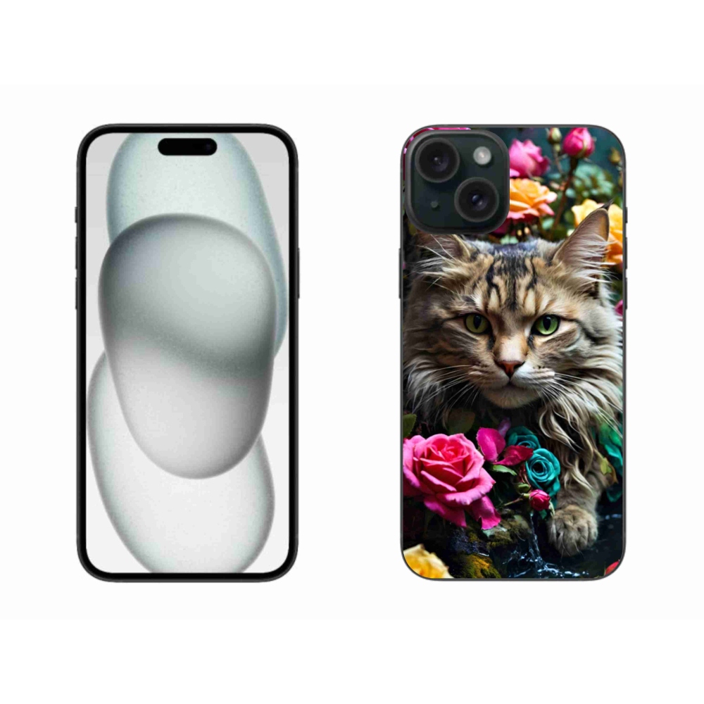 Zselés borítás mmCase iPhone 15 Plus készülékhez - macskaszem nézet 2