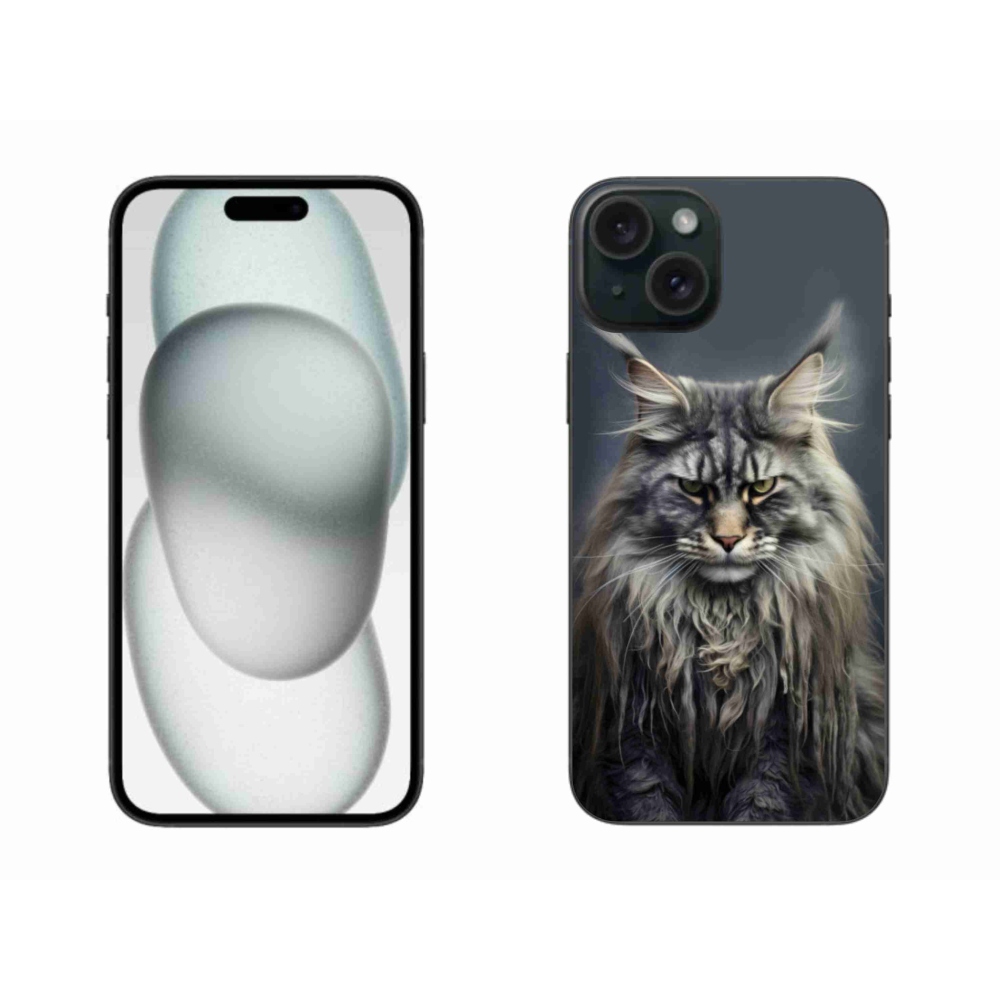 Zselés borítás mmCase iPhone 15 Plus készülékhez - macskaszem nézet 4