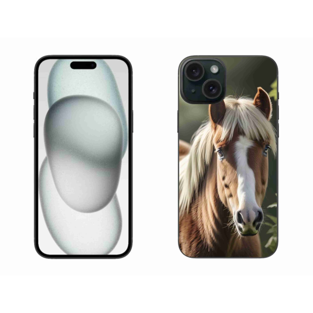 mmCase gél tok az iPhone 15 Plus-hoz – világos sörényű ló