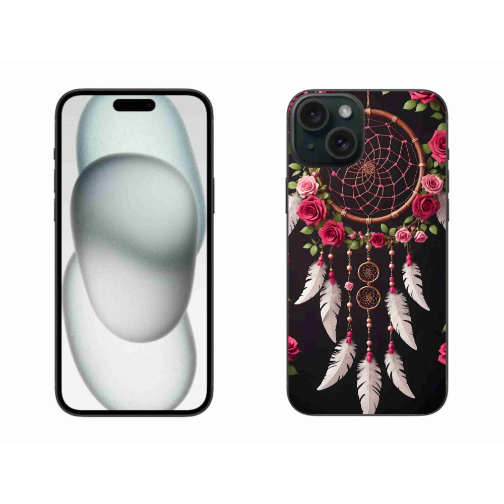 mmCase gél tok az iPhone 15 Plus-hoz – álomfogó rózsákkal