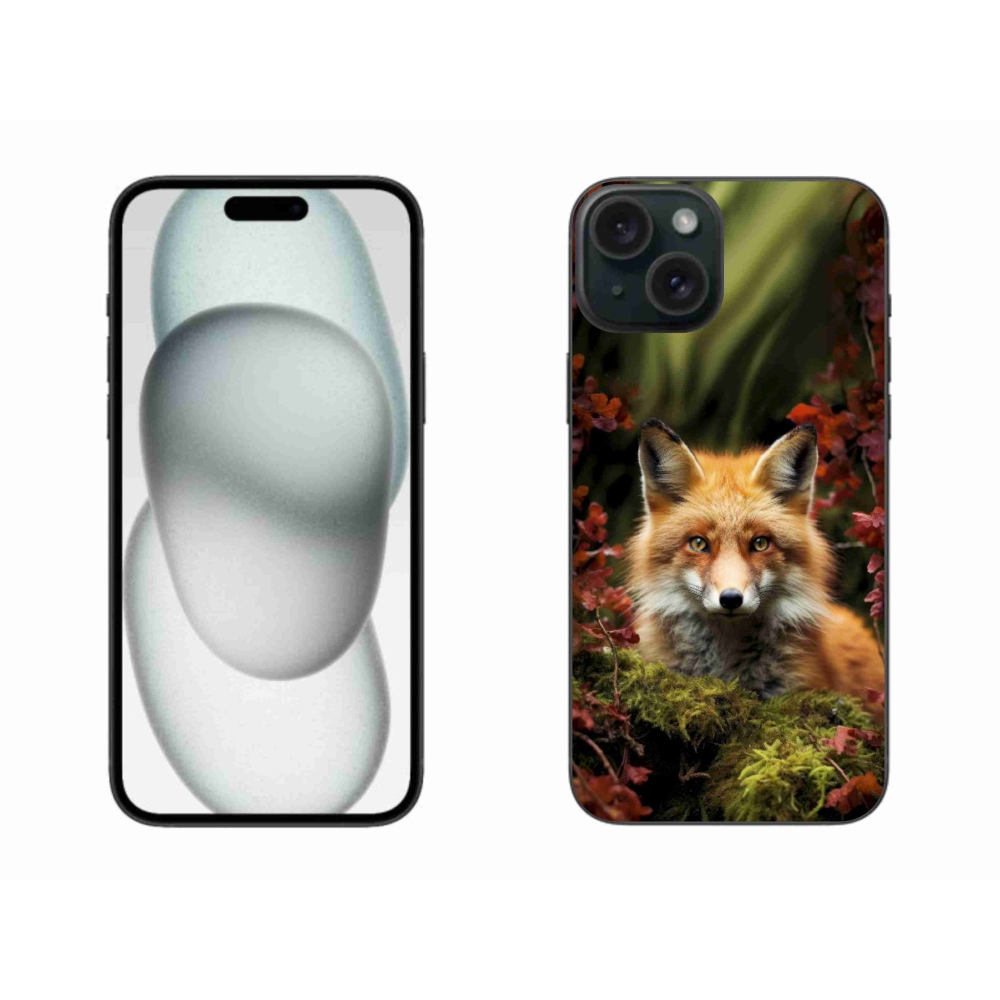 mmCase gél tok az iPhone 15 Plus-hoz – róka az erdőben