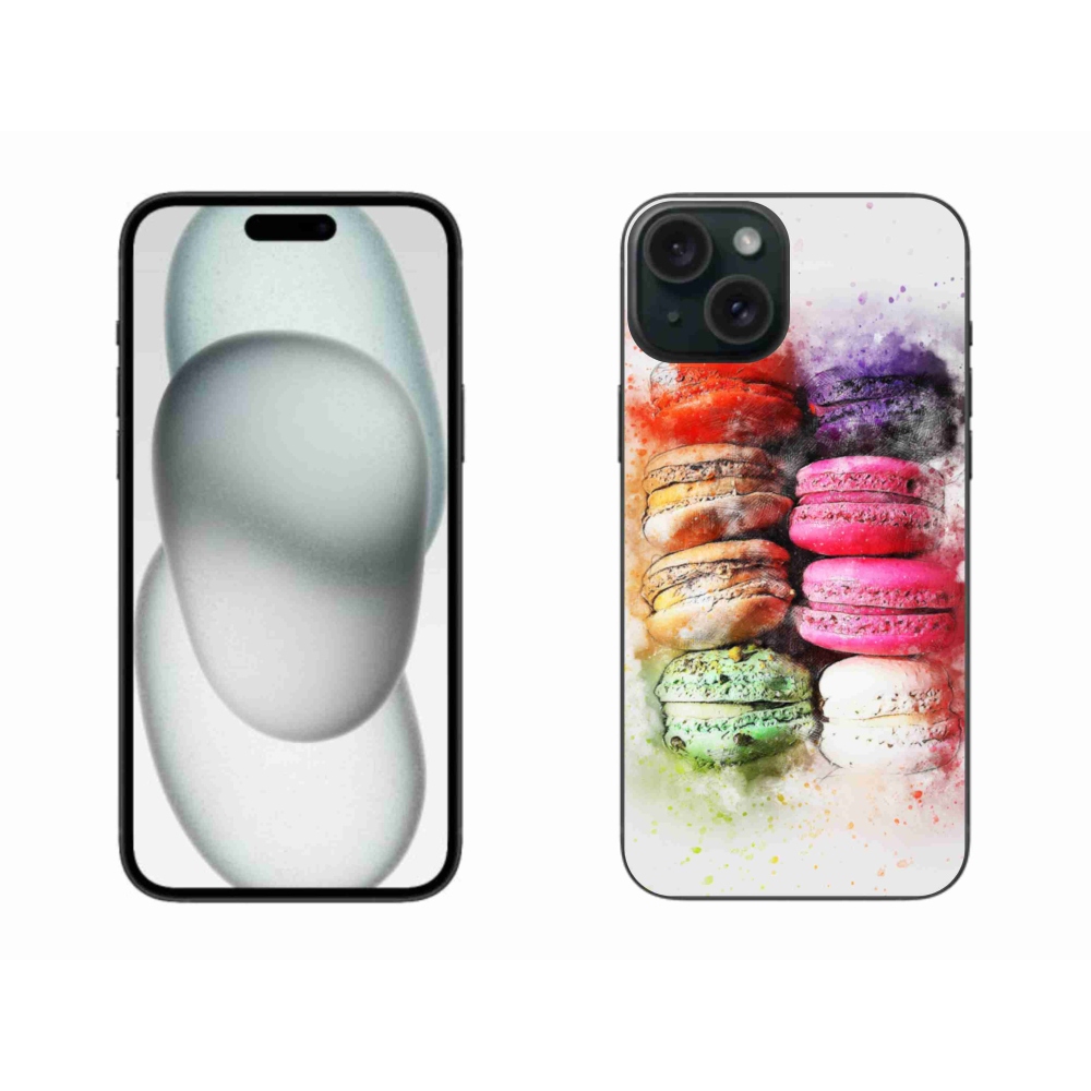 Zselés borítás mmCase iPhone 15 Plus készülékhez - macaroons