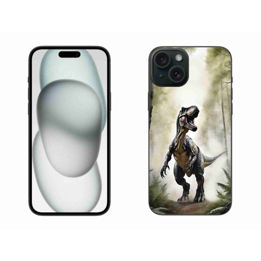 mmCase gél tok az iPhone 15 Plus-hoz – dühös T-Rex