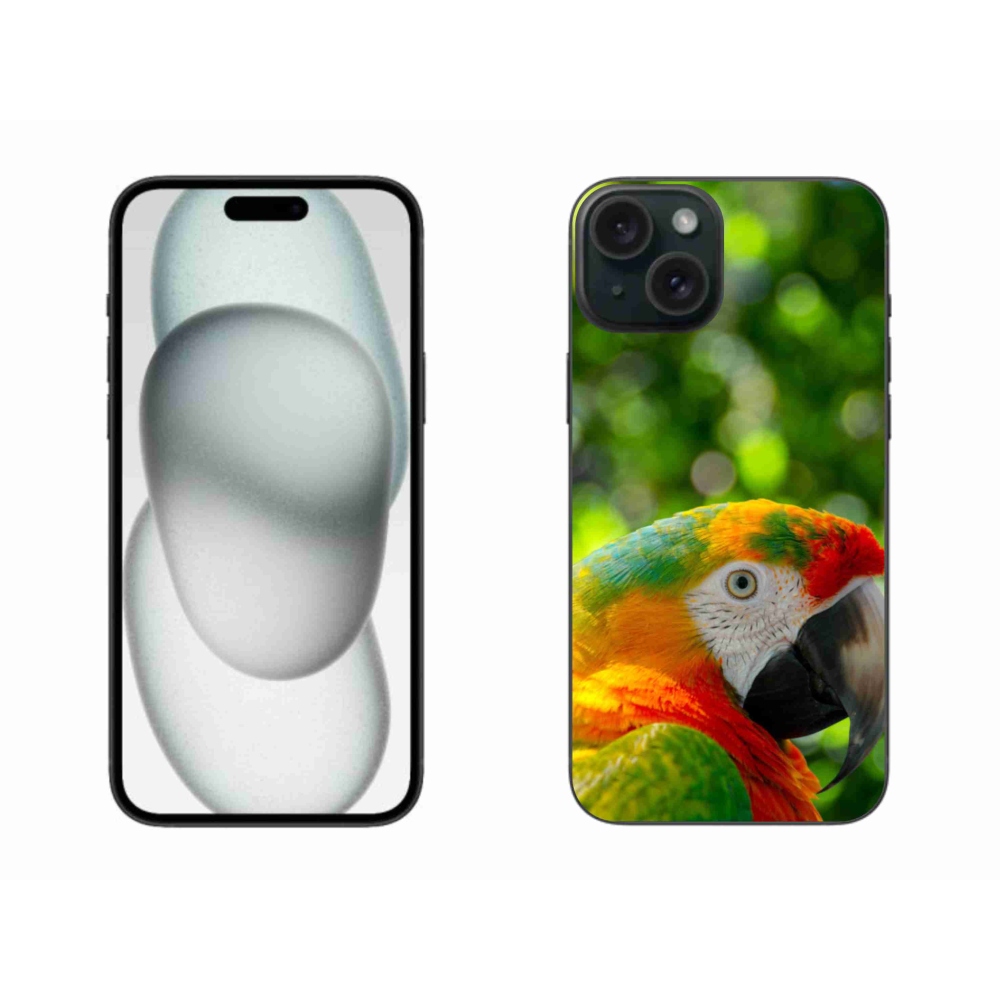 Zselés borítás mmCase iPhone 15 Plus készülékhez - papagáj ara 3