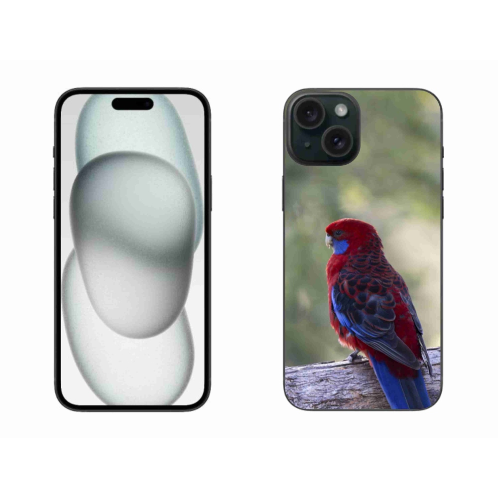 Zselés borítás mmCase iPhone 15 Plus készülékhez - papagáj rózsaszínű