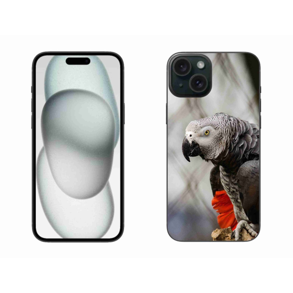 mmCase gél tok az iPhone 15 Plus-hoz – szuka papagáj 3