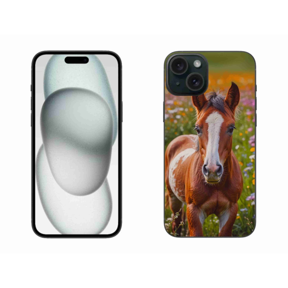 mmCase gél tok az iPhone 15 Plus-hoz – aranyos csikó