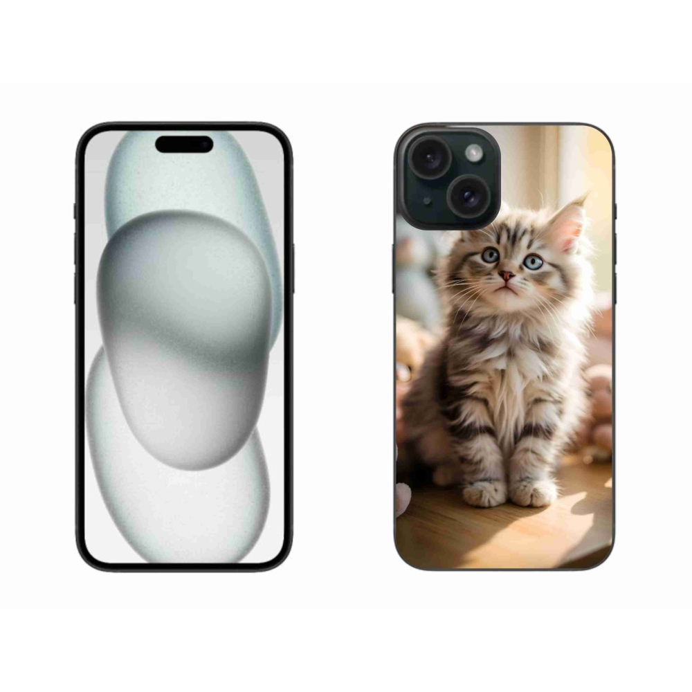 mmCase gél tok az iPhone 15 Plus-hoz – aranyos cica 10