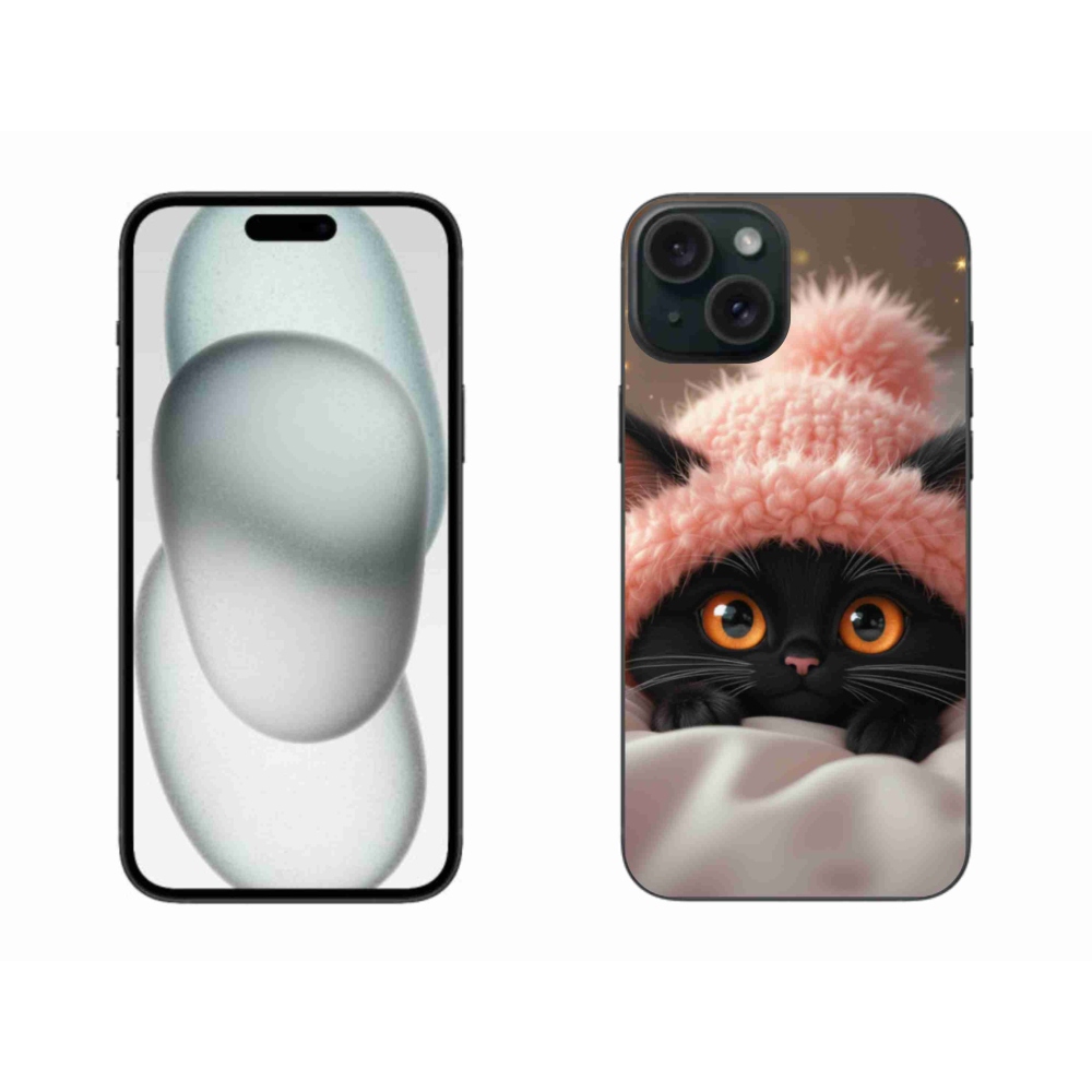 Gél borítás mmCase iPhone 15 Plus készülékhez - aranyos cica 7