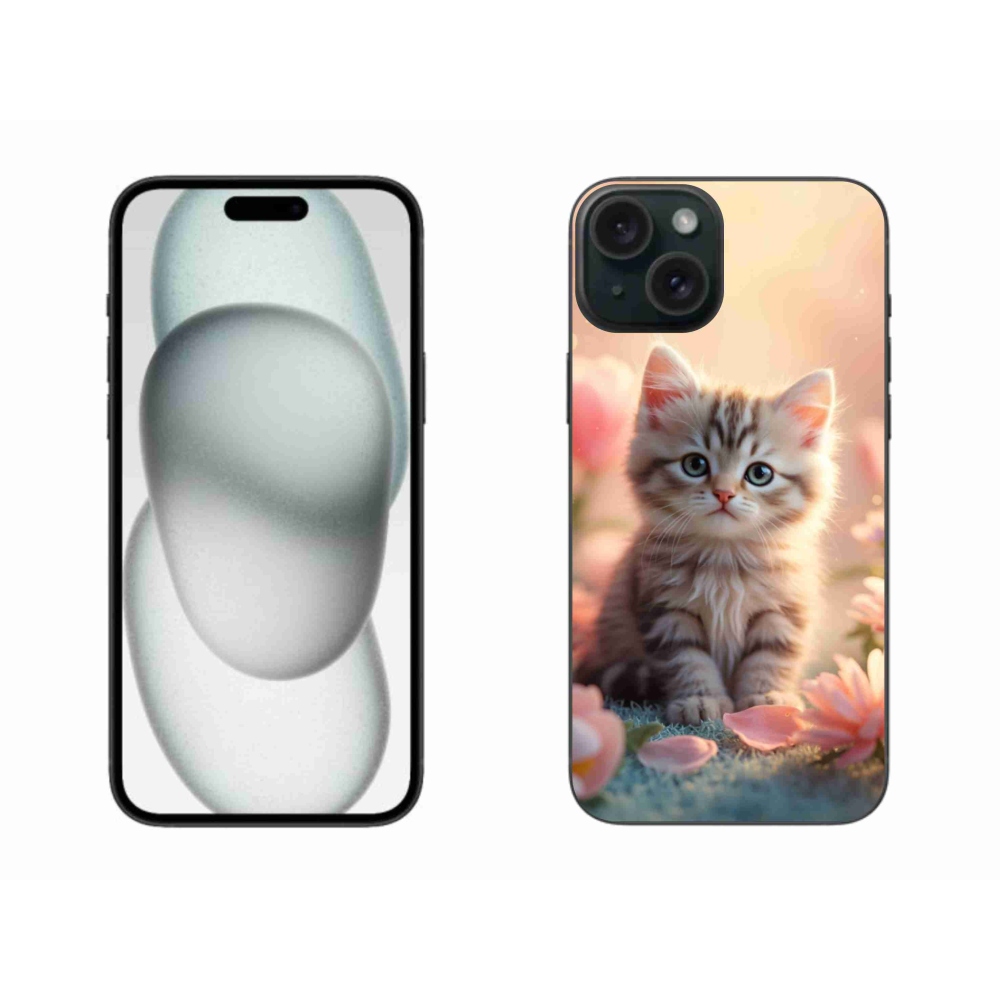 Gél borítás mmCase iPhone 15 Plus készülékhez - aranyos cica 8