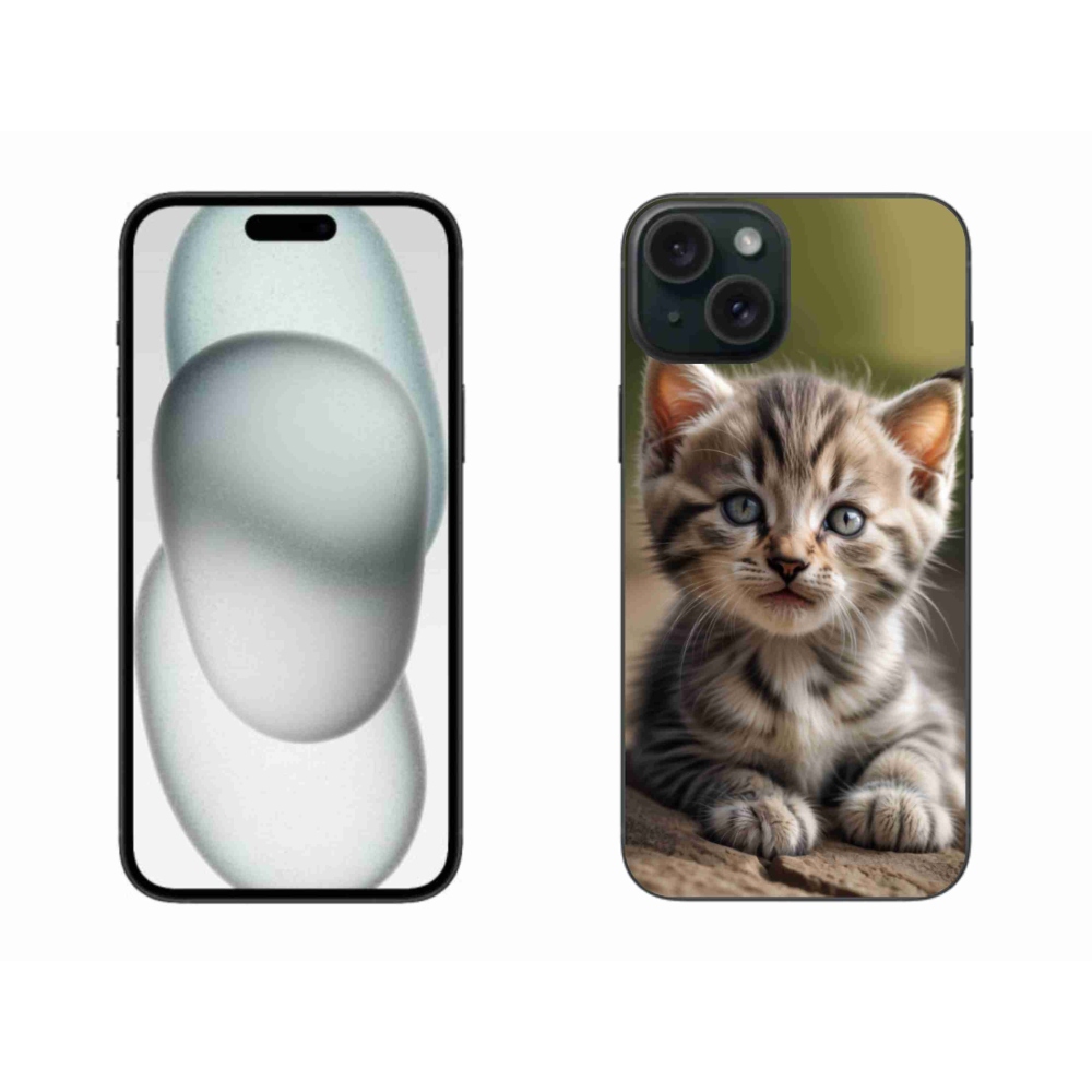 Gél borítás mmCase iPhone 15 Plus készülékhez - aranyos cica 9