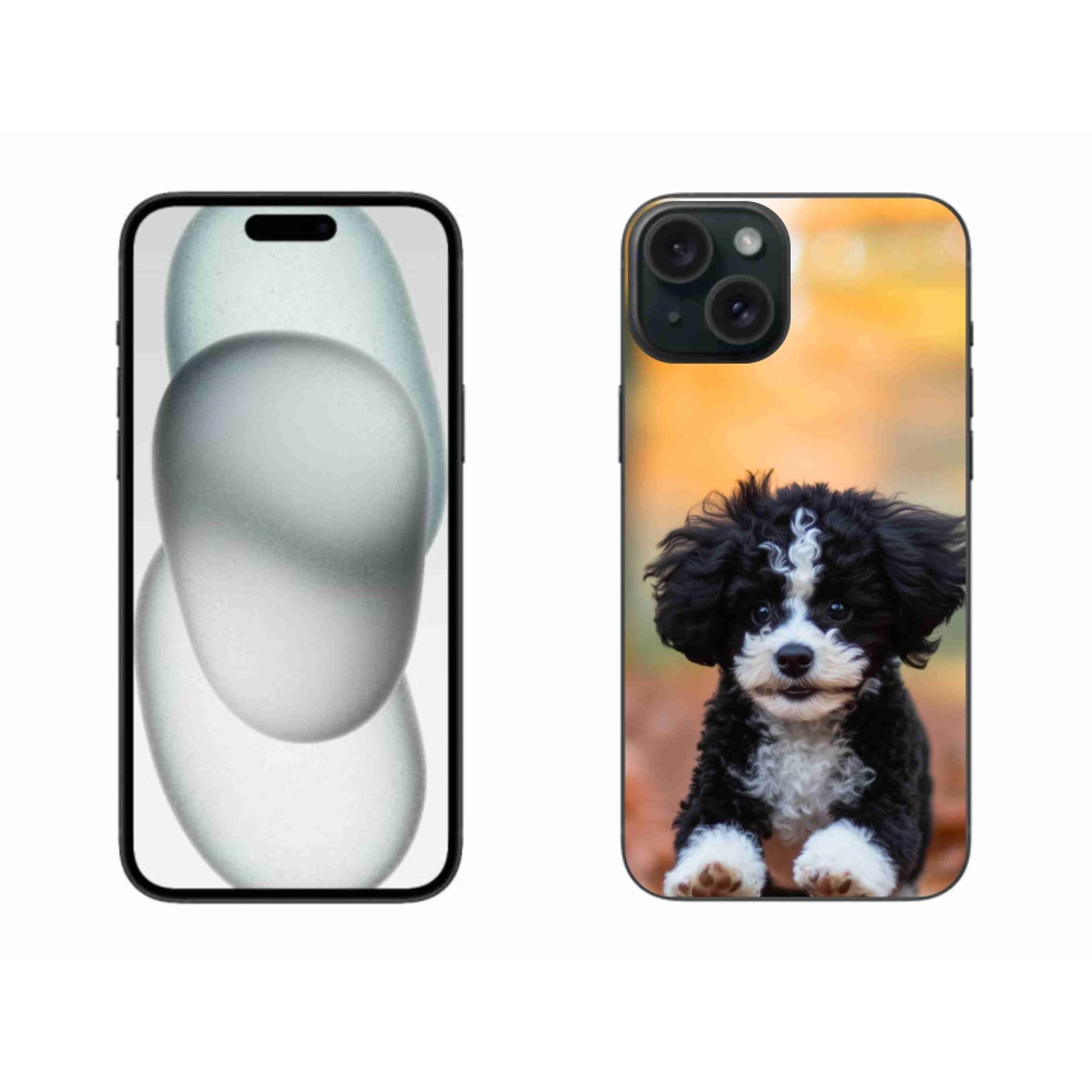 Gél borítás mmCase iPhone 15 Plus készülékhez - aranyos kiskutya 2