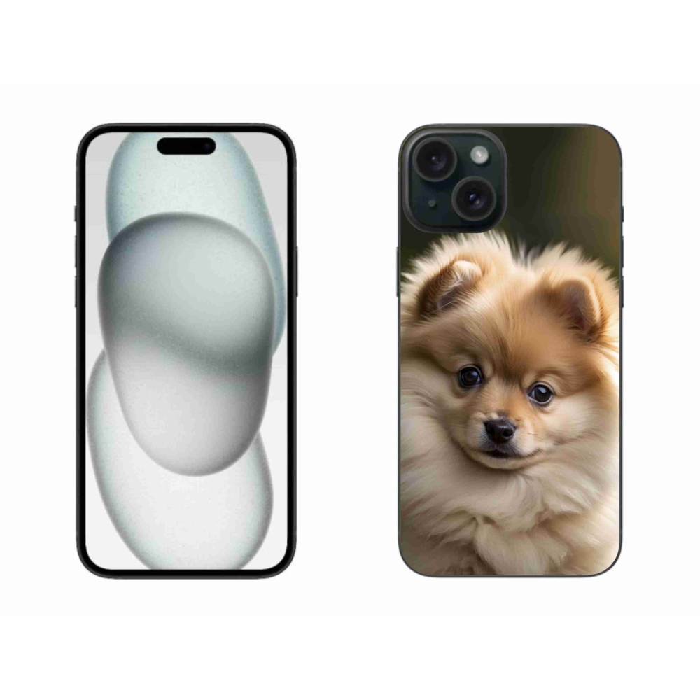 mmCase gél tok az iPhone 15 Plus-hoz – aranyos pomerániai 2