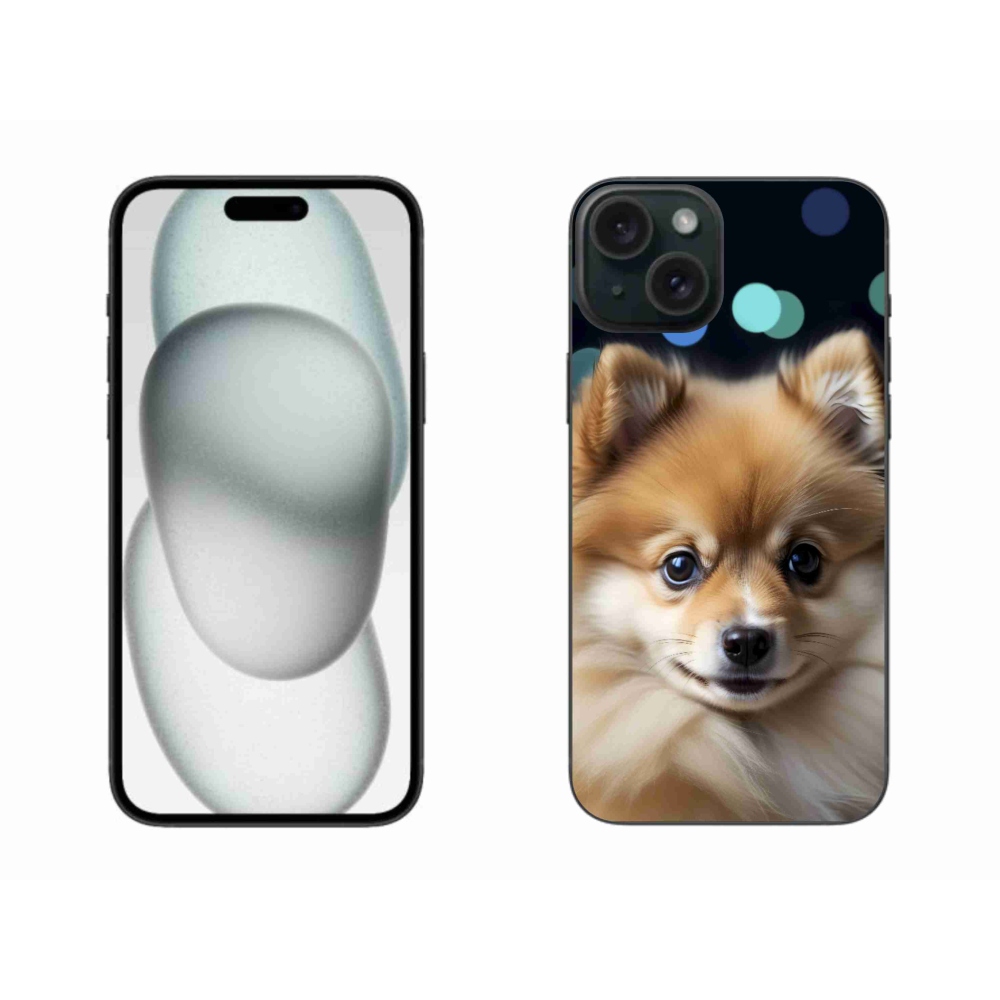mmCase gél tok az iPhone 15 Plus-hoz – aranyos pomerániai