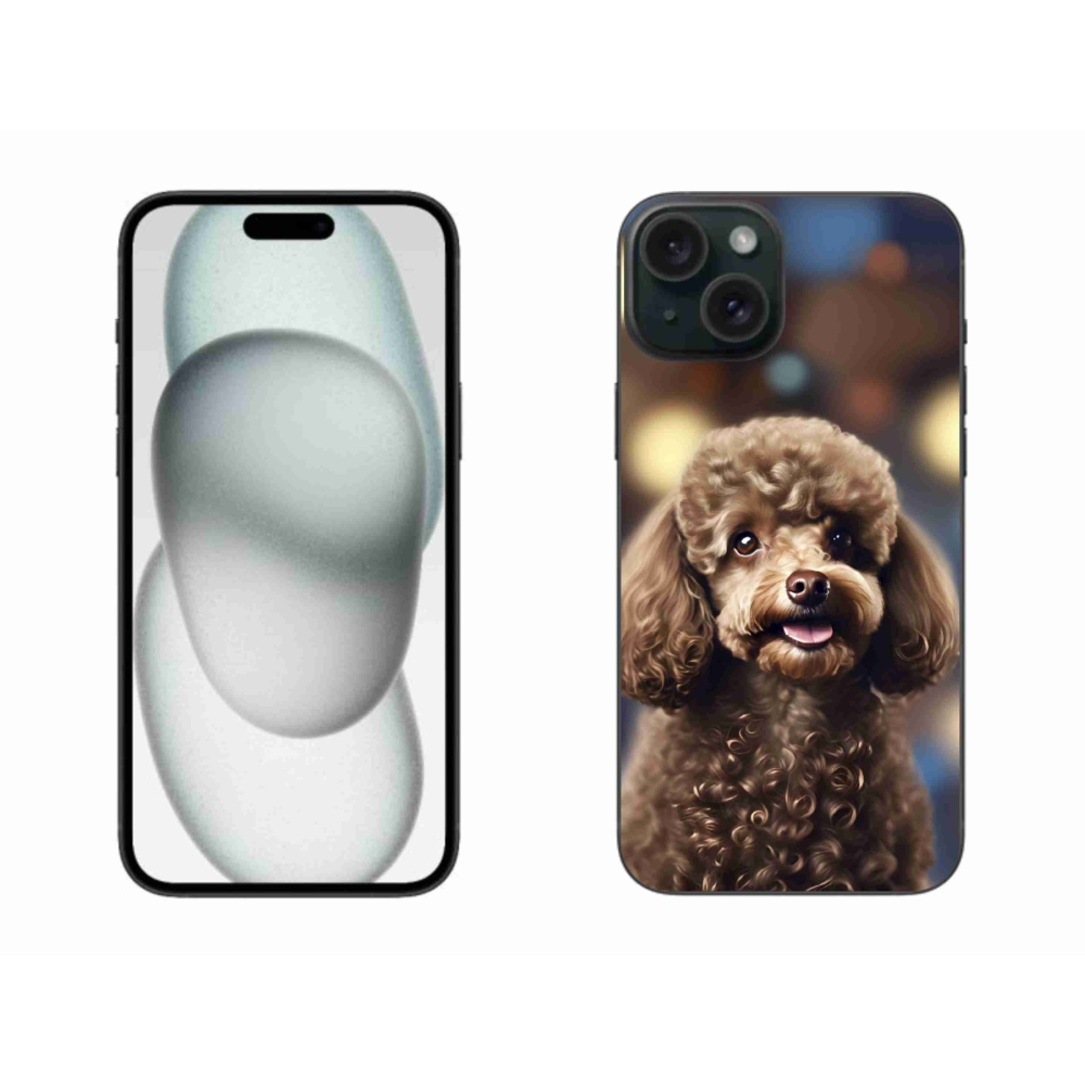 mmCase gél tok az iPhone 15 Plus-hoz – aranyos pudli