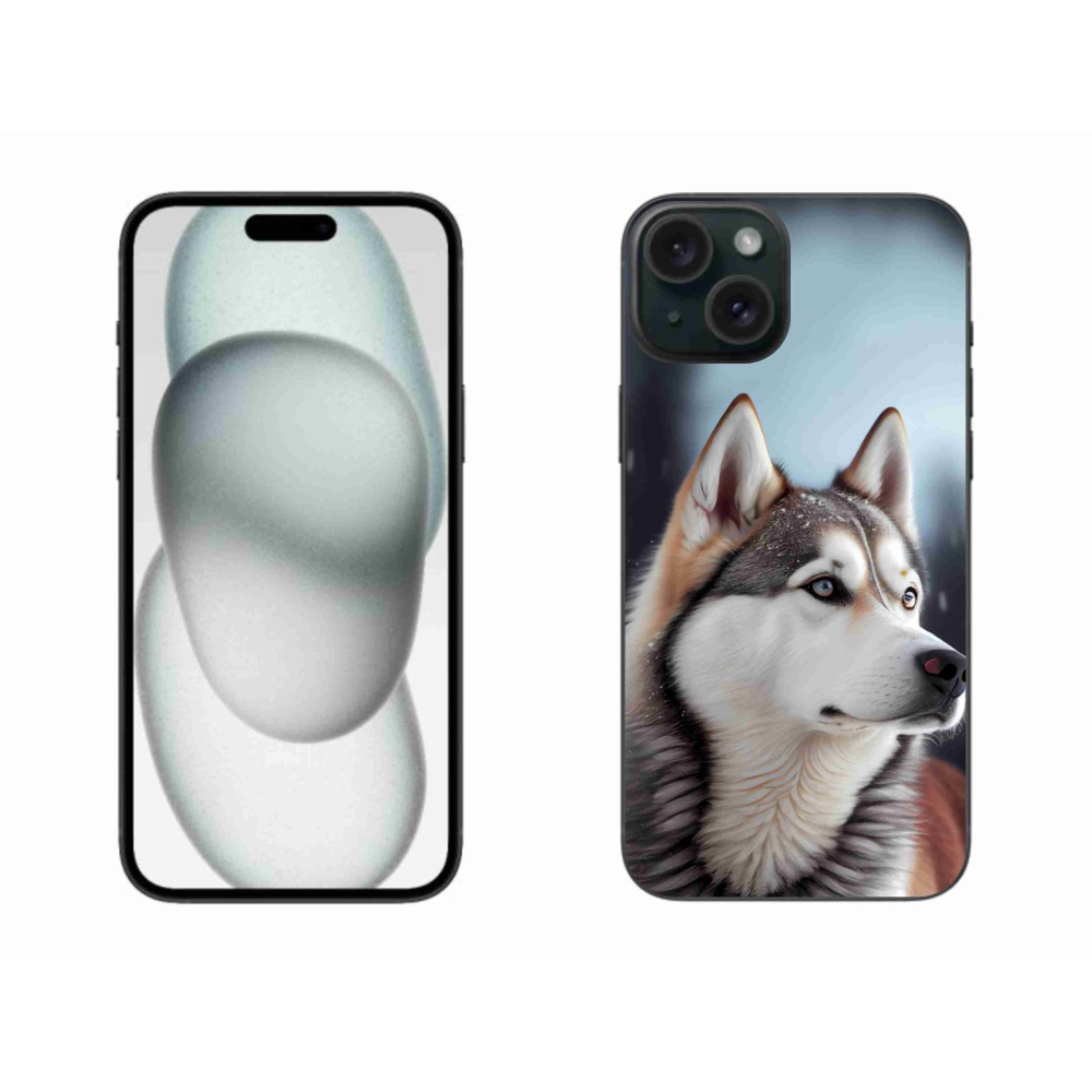 mmCase gél tok az iPhone 15 Plus-hoz – szibériai husky