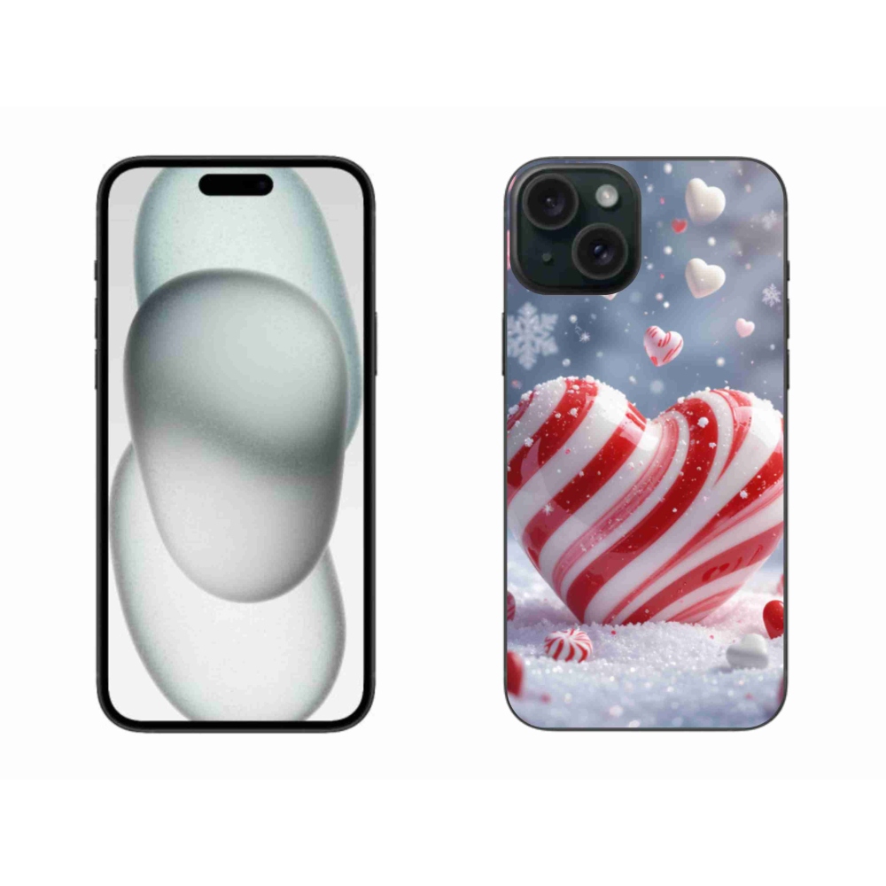 Gél borítás mmCase iPhone 15 Plus készülékhez - édes szív