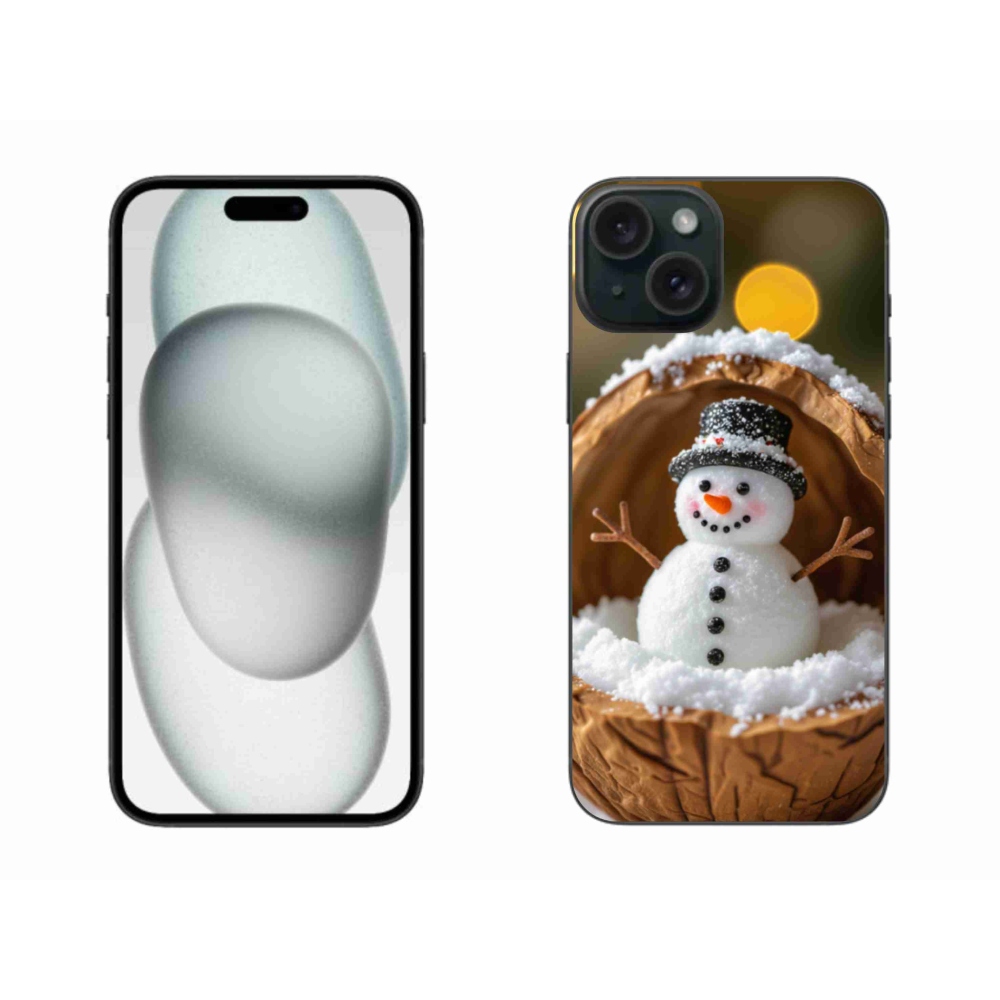 Zselés borítás mmCase iPhone 15 Plus készülékhez - hóember 4