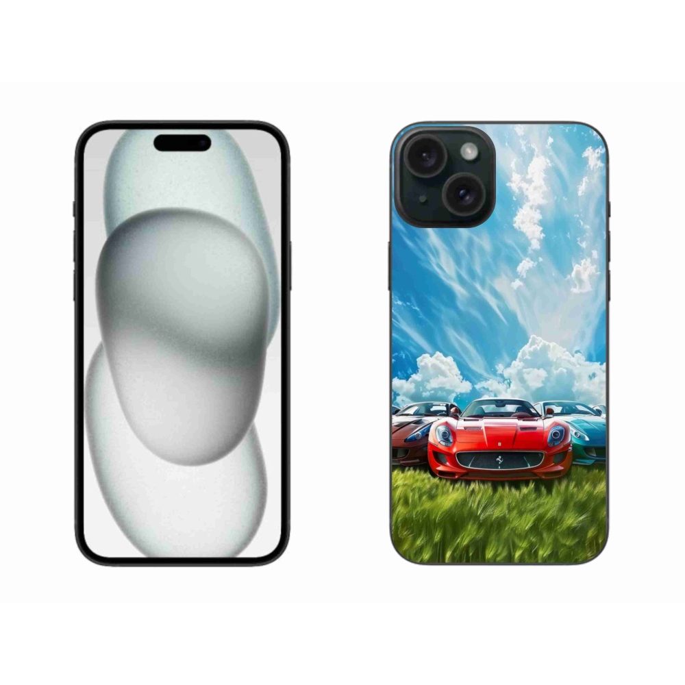 Zselés borítás mmCase iPhone 15 Plus készülékhez - sportkocsik