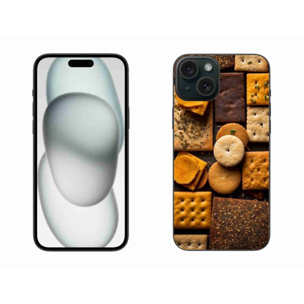 Zselés borítás mmCase iPhone 15 Plus készülékhez - kekszek