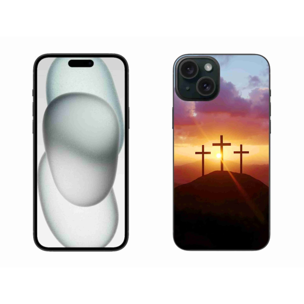 Zselés borítás mmCase iPhone 15 Plus készülékhez - három kereszt