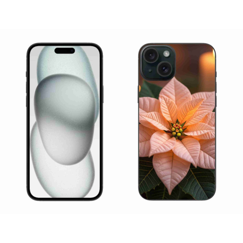 Gél borítás mmCase iPhone 15 Plus készülékhez - mikulásvirág