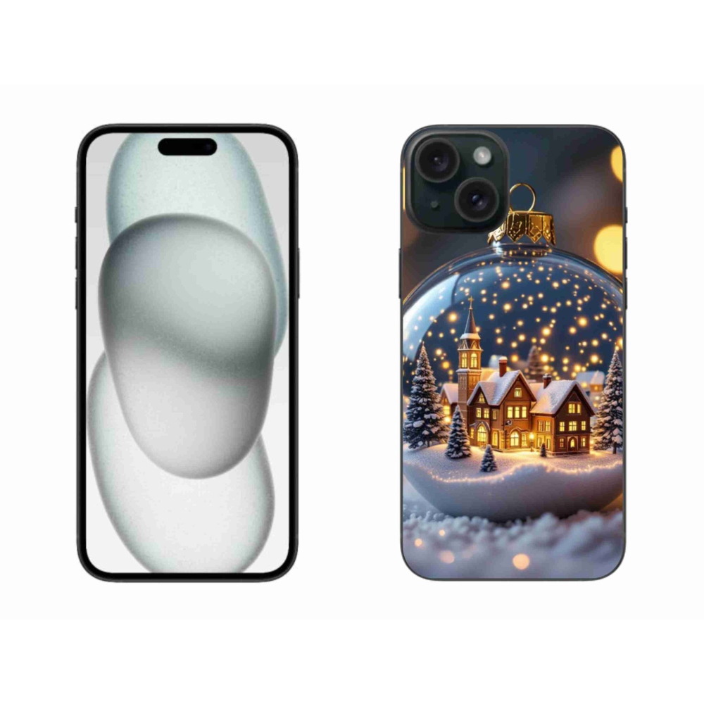 Gél borítás mmCase iPhone 15 Plus készülékhez - Karácsonyi gömbök 4