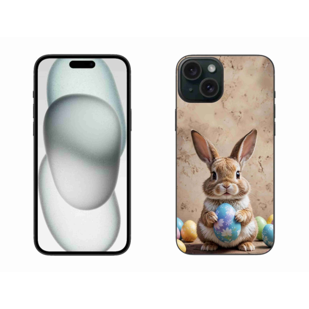 mmCase gél tok az iPhone 15 Plus-hoz – húsvéti nyuszi