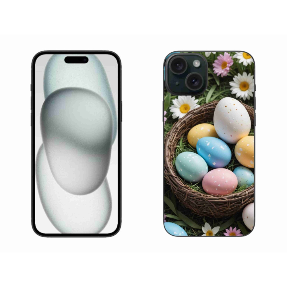 Zselés borítás mmCase iPhone 15 Plus készülékhez - Húsvéti tojások 2