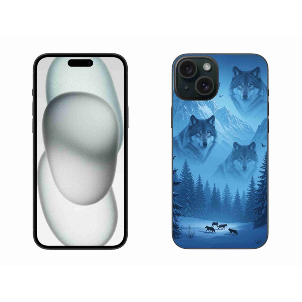 Zselés borítás mmCase iPhone 15 Plus készülékhez - farkas csomag