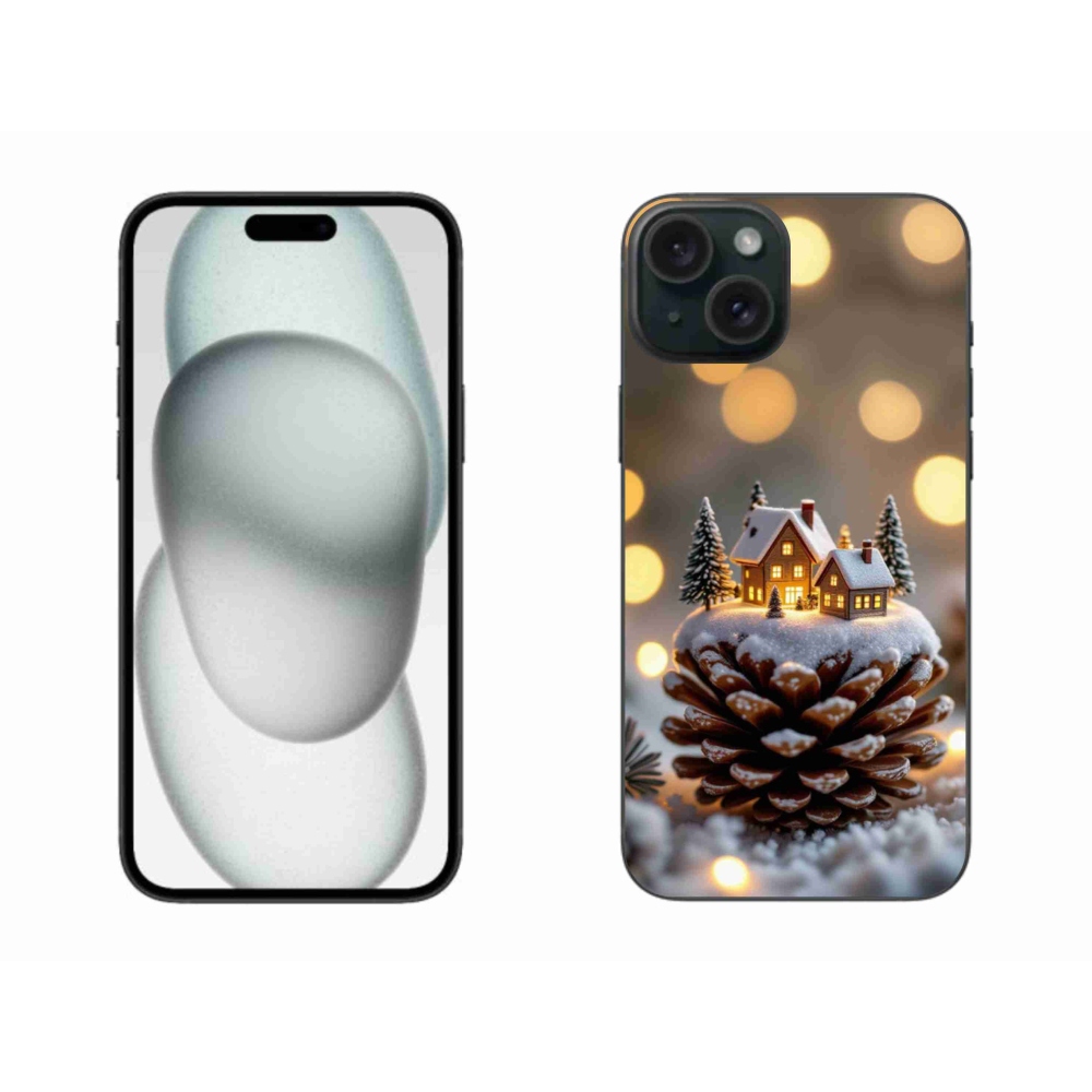 mmCase gél tok az iPhone 15 Plus-hoz – téli falu