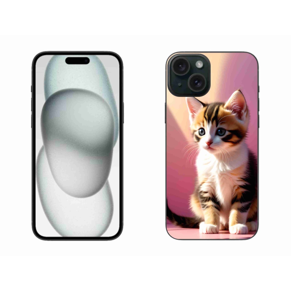 Zselés borítás mmCase iPhone 15 Plus készülékhez - kíváncsi cica 2