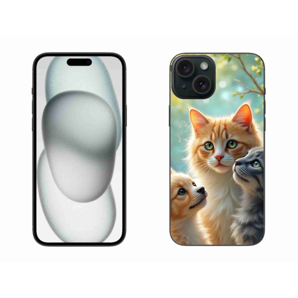 Gél borítás mmCase iPhone 15 Plus készülékhez - Állati barátság 2