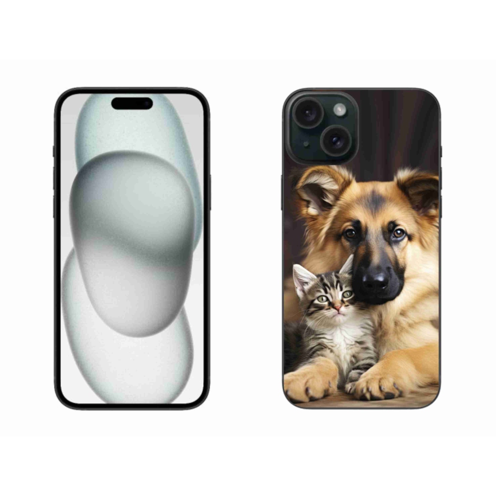 Zselés borítás mmCase iPhone 15 Plus készülékhez - állati barátság