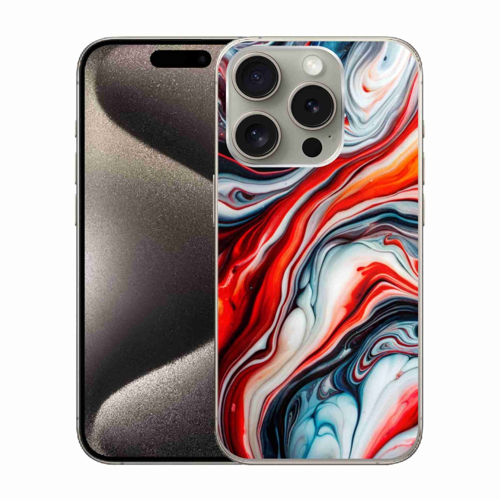 Zselés borítás mmCase iPhone 15 Pro készülékhez - absztrakt motívum 63
