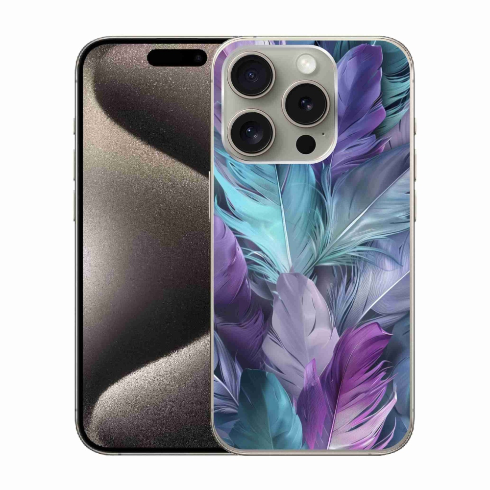 Zselés borítás mmCase iPhone 15 Pro készülékhez - színes toll 2