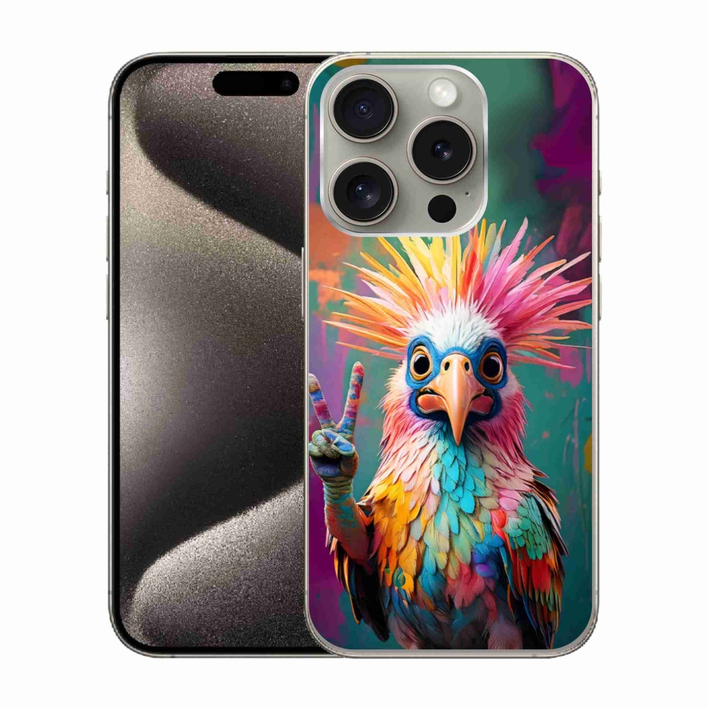 mmCase gél tok az iPhone 15 Pro-hoz – színes lázadó