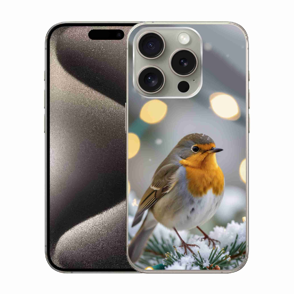 mmCase gél tok az iPhone 15 Pro-hoz – téli piros