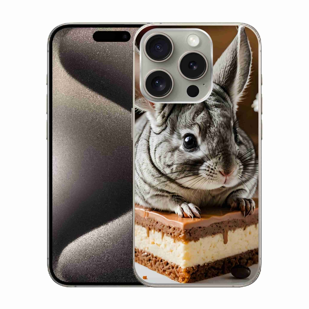 Zselés borítás mmCase iPhone 15 Pro készülékhez - csincsilla