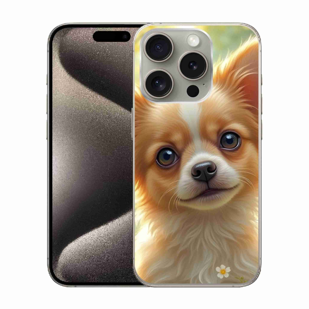 Zselés borítás mmCase iPhone 15 Pro készülékhez - chihuahua 5