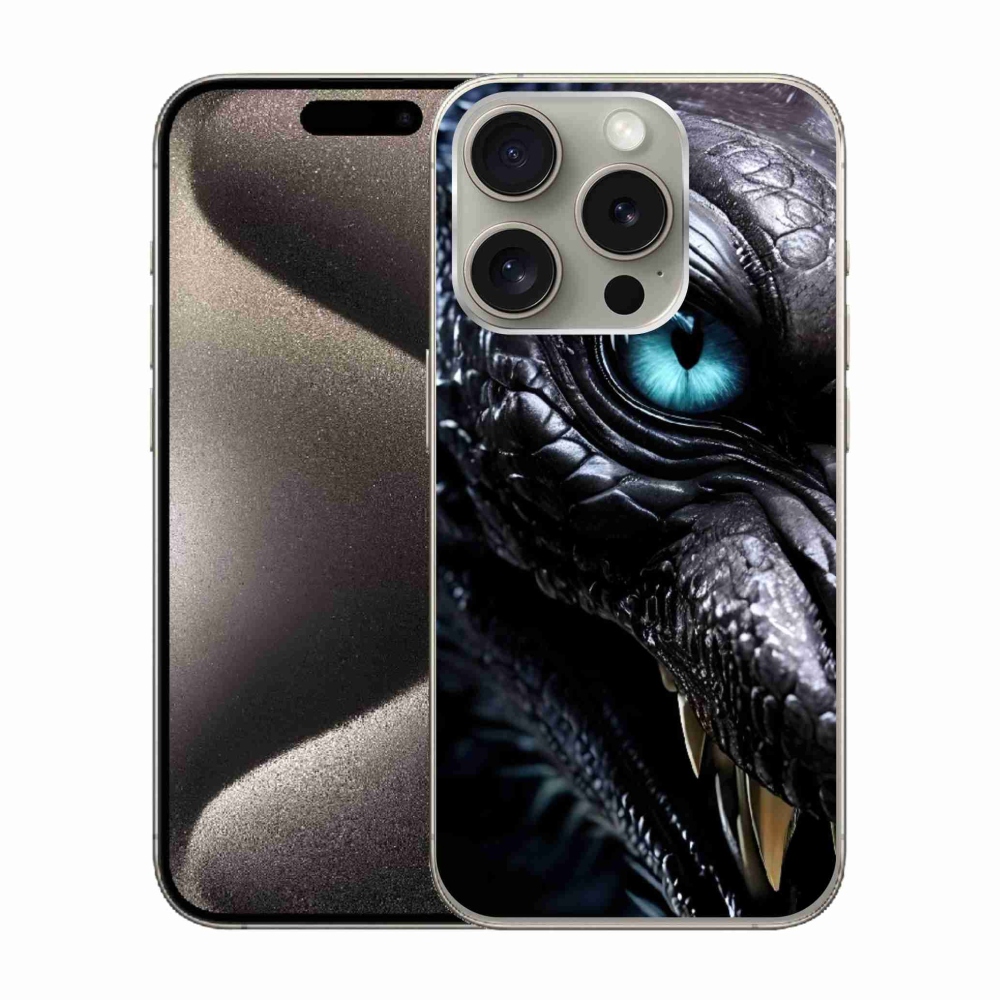 mmCase gél tok az iPhone 15 Pro-hoz – sárkányos mintával