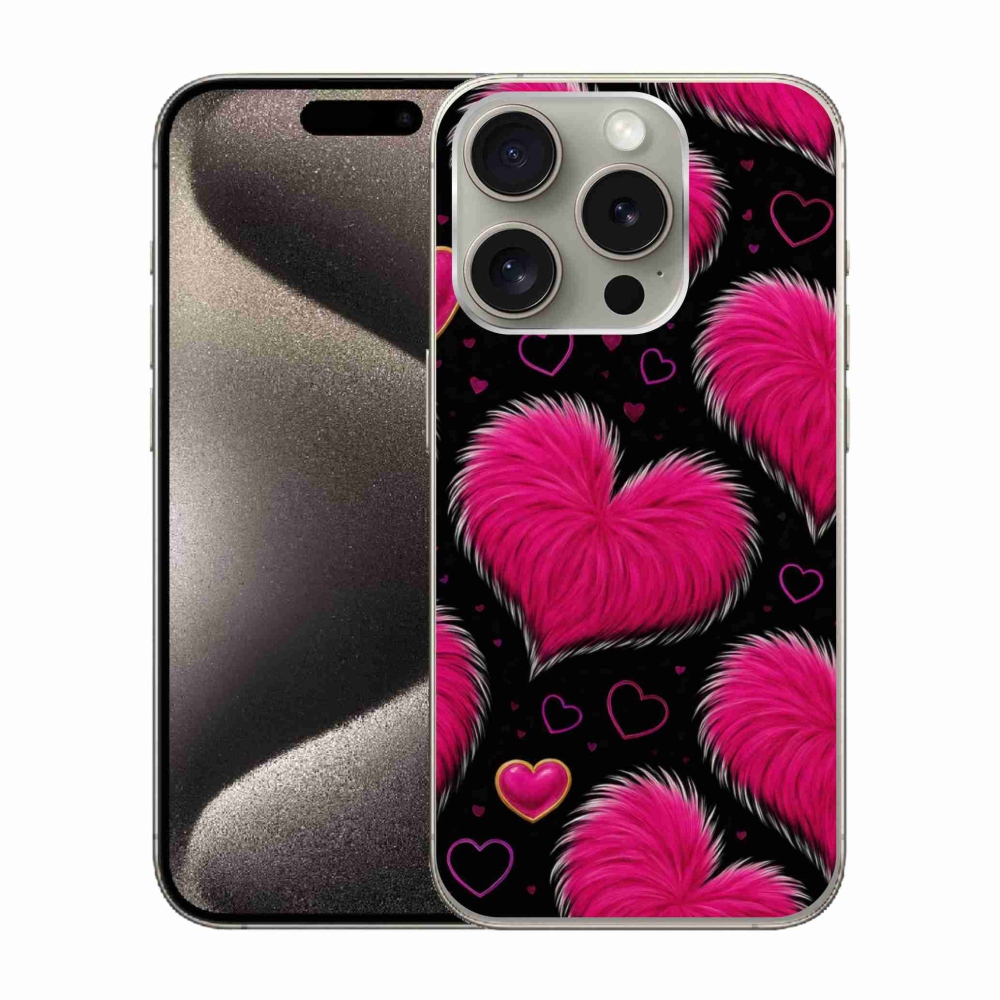 Gél borítás mmCase iPhone 15 Pro készülékhez - puha szív