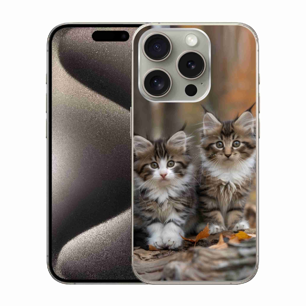 mmCase gél tok az iPhone 15 Pro-hoz – macska duó 3