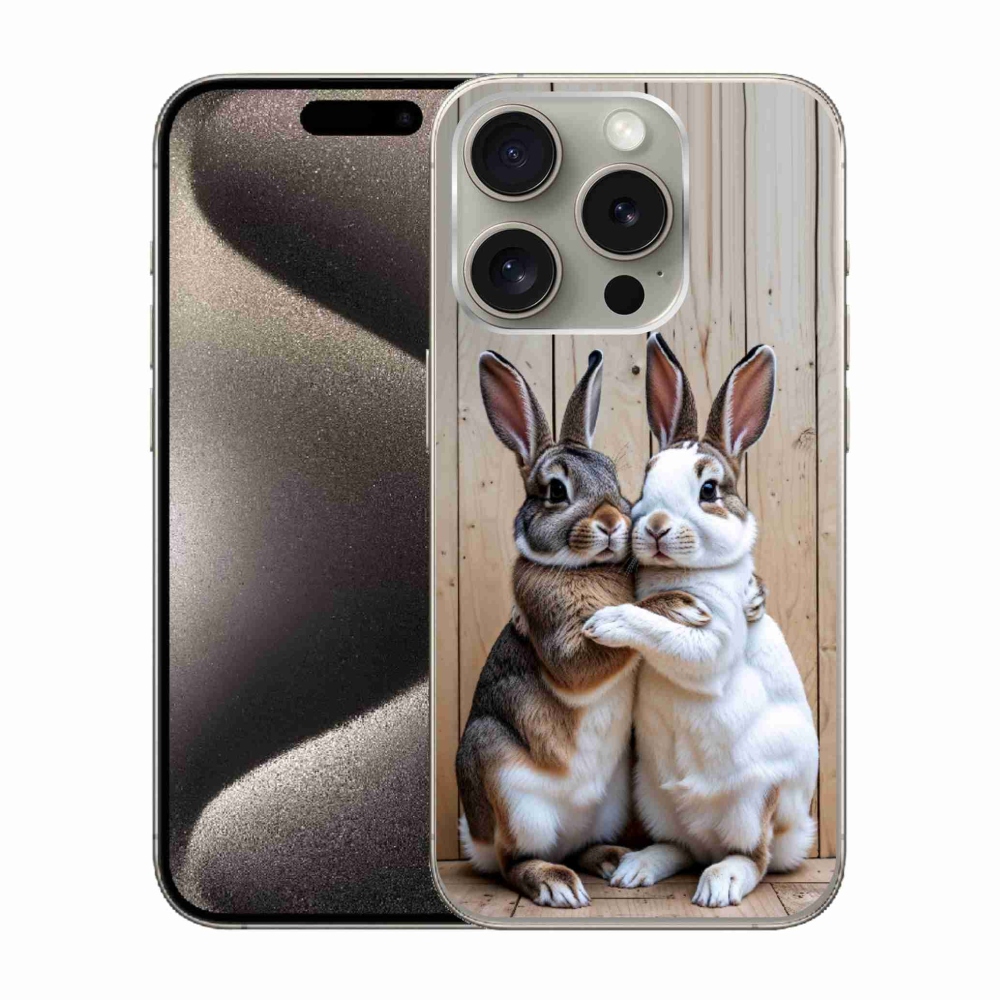 mmCase gél tok az iPhone 15 Pro-hoz – nyúlpár