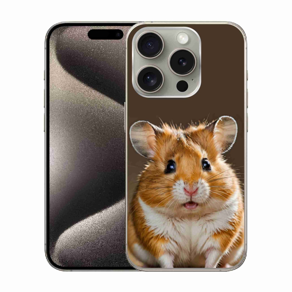 Zselés borítás mmCase iPhone 15 Pro készülékhez - hörcsög