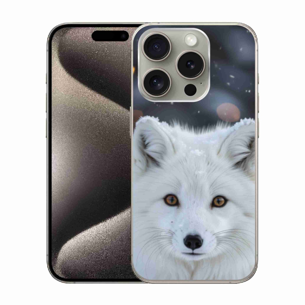 Zselés borítás mmCase iPhone 15 Pro készülékhez - polár róka